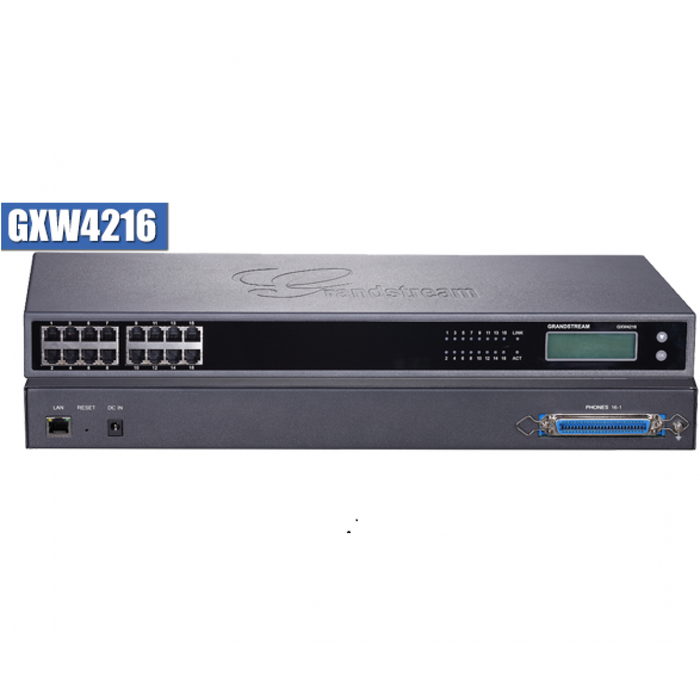 Grandstream GXW4216 High Density 16-Port FXS Analog VoIP Gateway